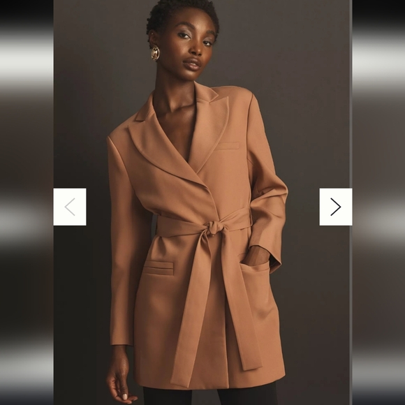 Anthropologie Jackets & Blazers - Mare Mare for Anthropologie Camel Longline Blazer Size Small